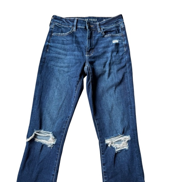 American Eagle Outfitters Distressed High Rise Jegging - Picture 1 of 9